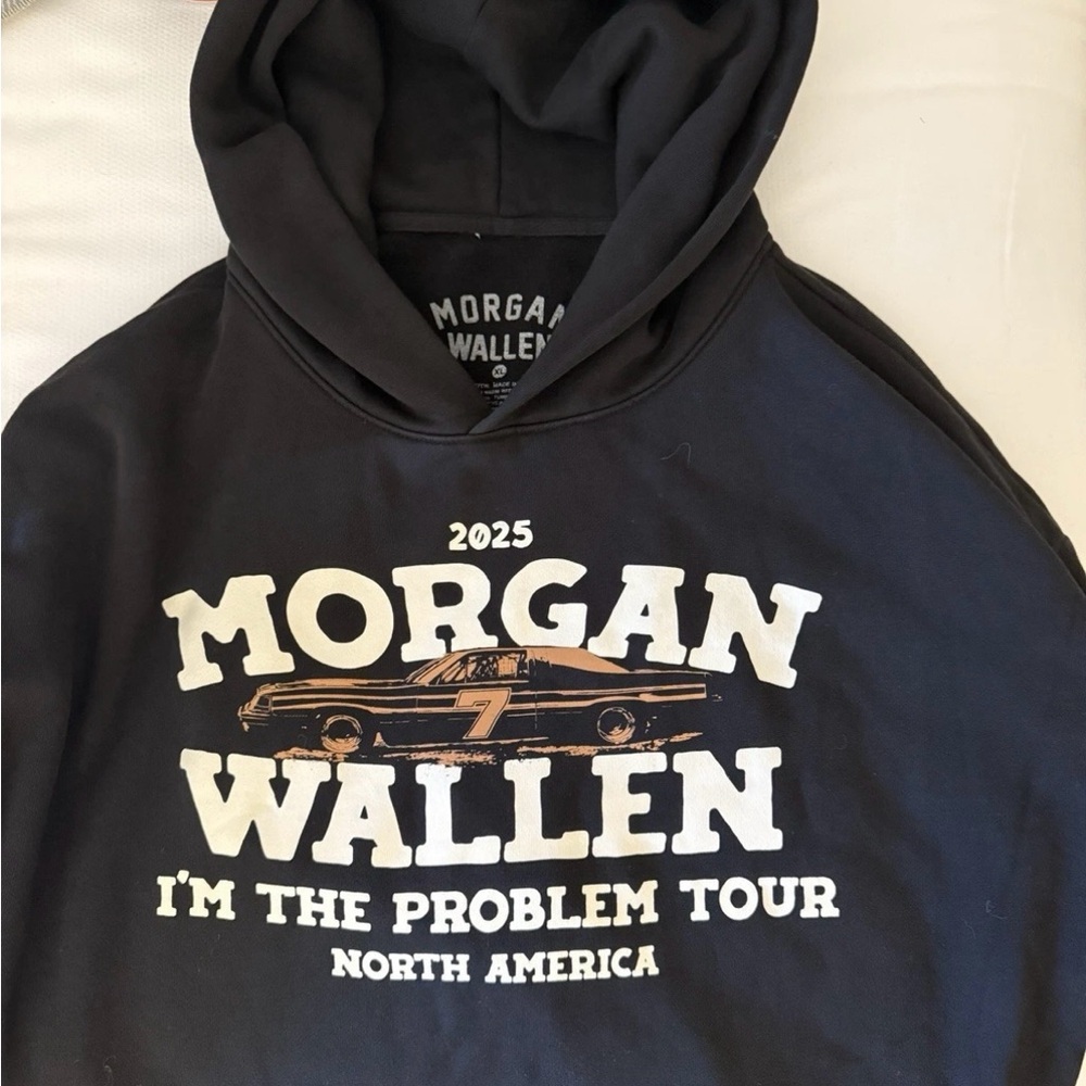 Morgan Wallen I’m the Problem 2025 Tour Hoodie Size Medium Black